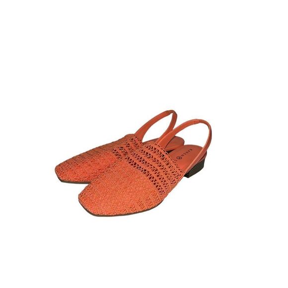 Karen Scott Carolton Slingback Sandals, Coral, Size 8W - Picture 1 of 4